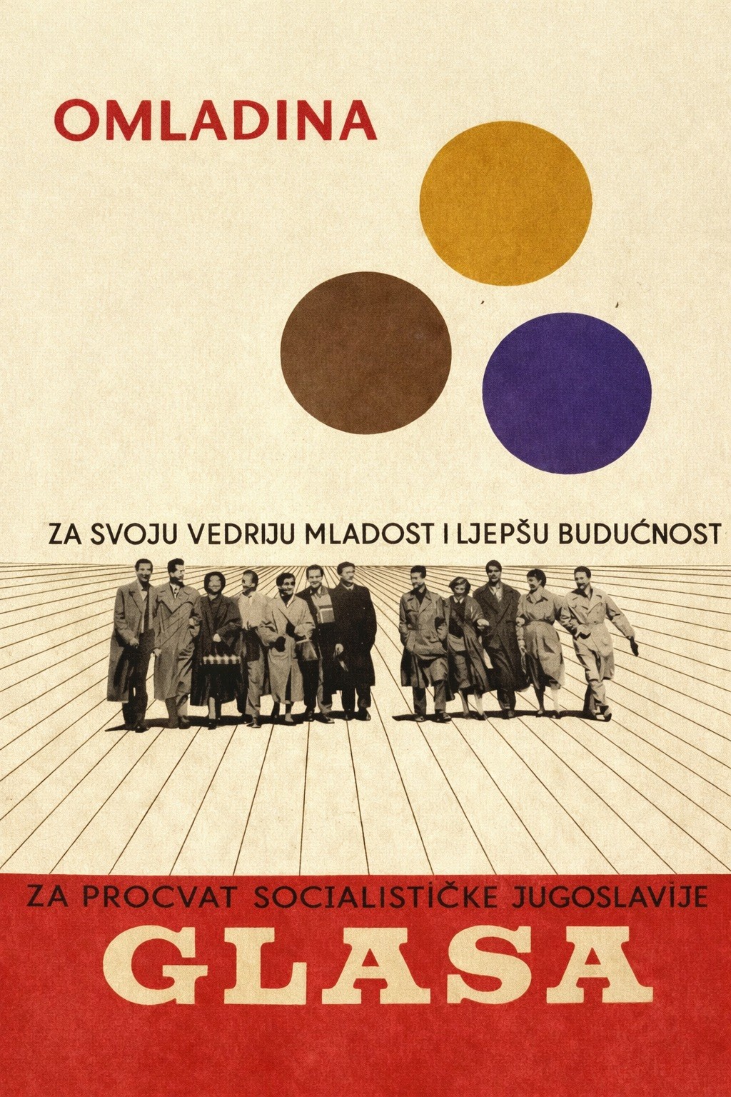 Vintage Yugoslavia Omladina Poster - 1960s Socialist Era 🇾🇪 - 24x36” -