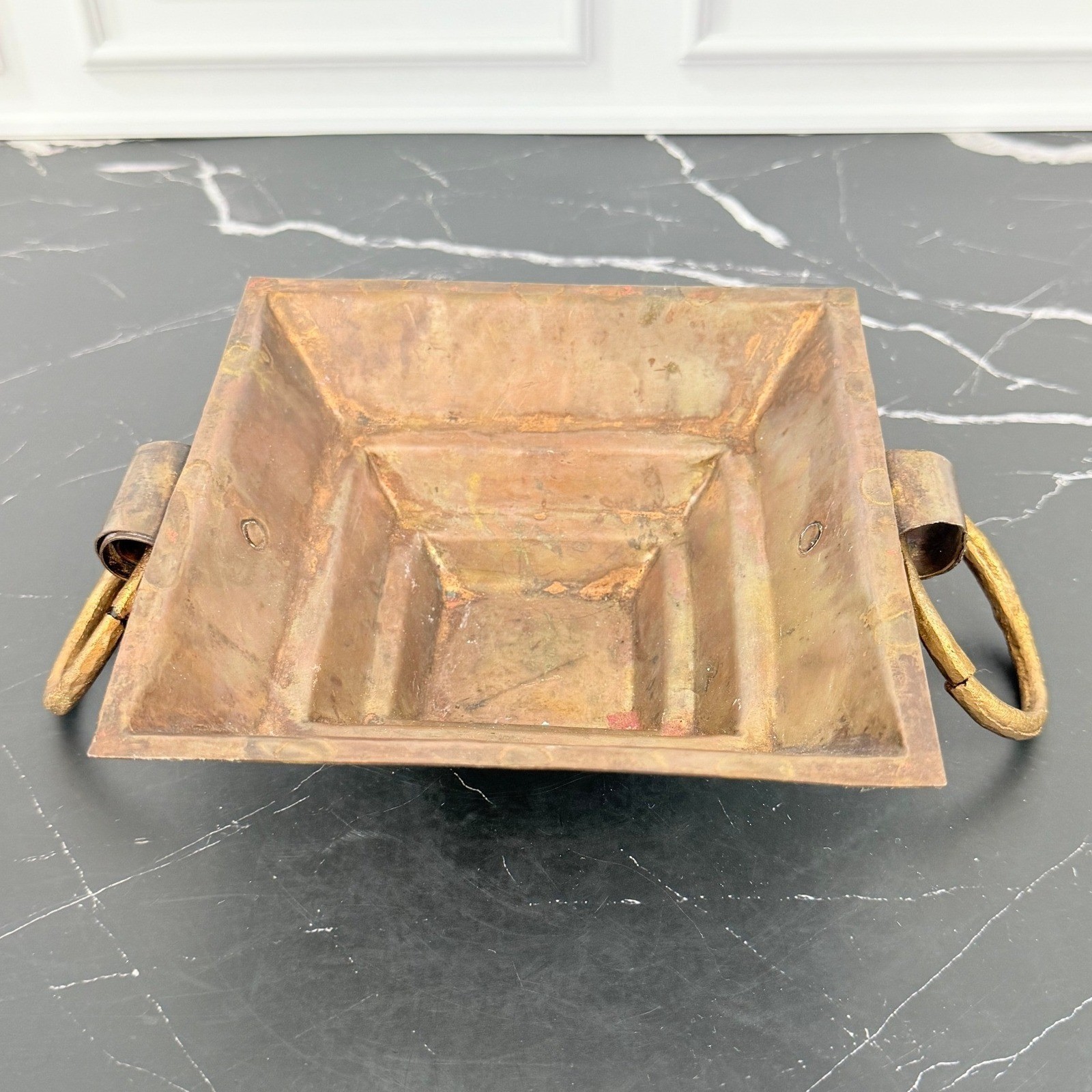Vintage Hand Crafted Copper Havan Kund Fire Vessel 6\