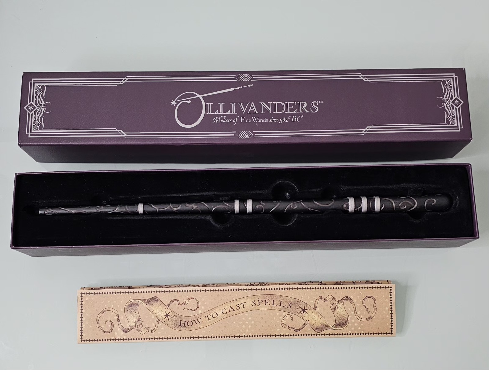 Ollivanders Interactive Black Walnut and Dragon Heartstring Wand from The Wizard