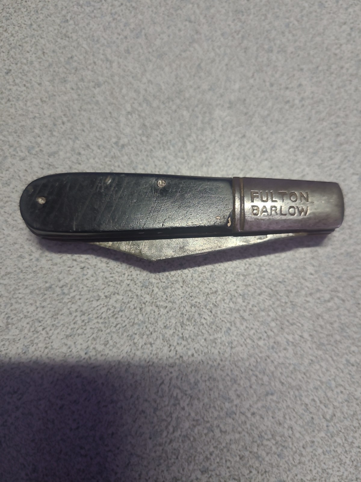 Vintage Fulton Barlow Pocket Knife High Carbon Steel 2 Blade Knife.