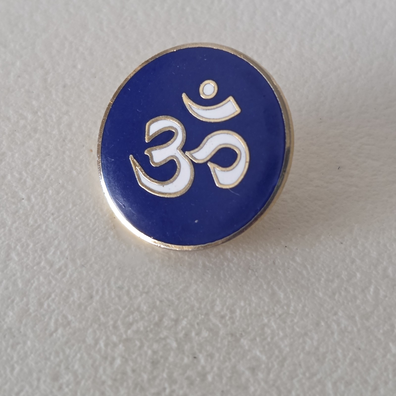 vintage Om Symbol Lapel Pin