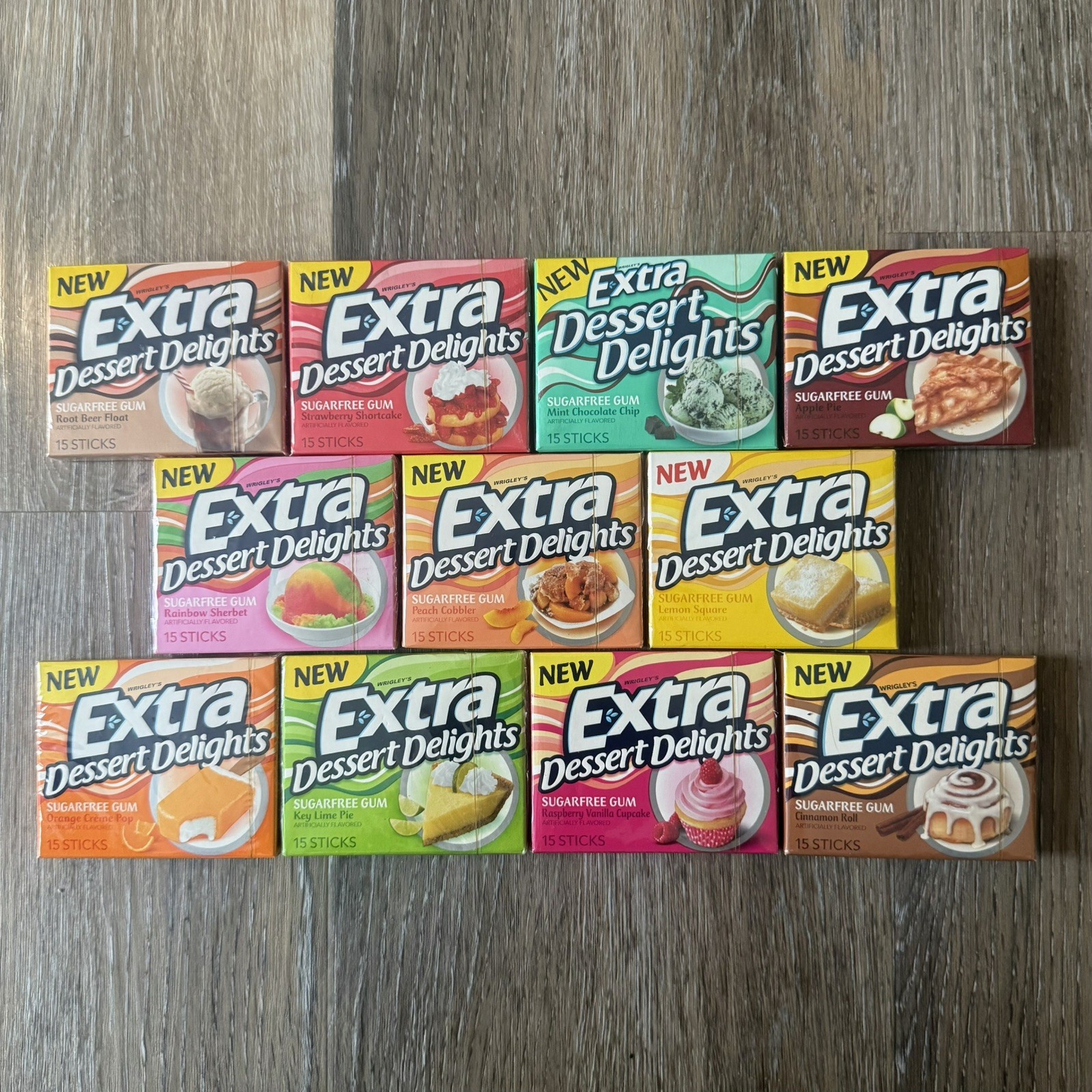 FULL SET OF EXTRA DESSERT DELIGHTS- (11 PACKS) DISCONTINUED - RARE