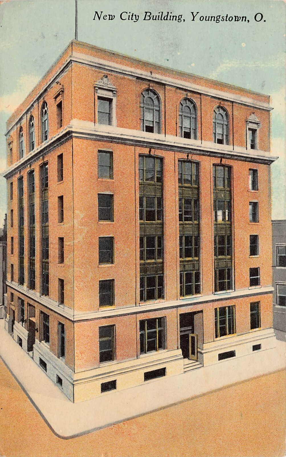 Youngstown OH Ohio City Hall Hazelton Downtown Early 1900s Vtg Postcard A52