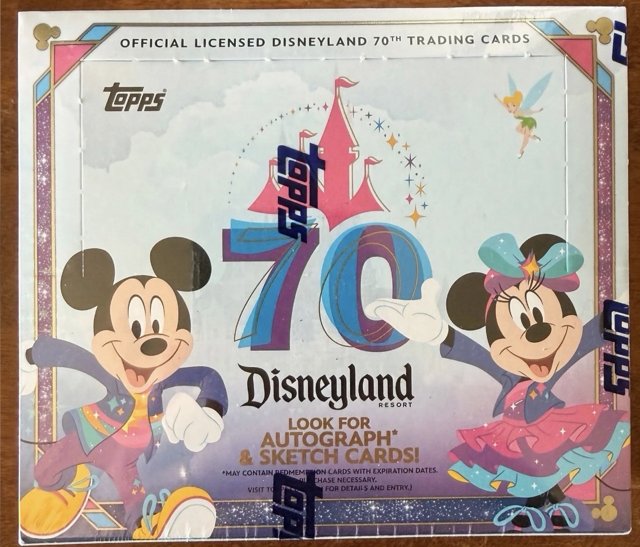 2025 Topps Disneyland 70th Anniversary Hobby Box Factory Sealed Disney
