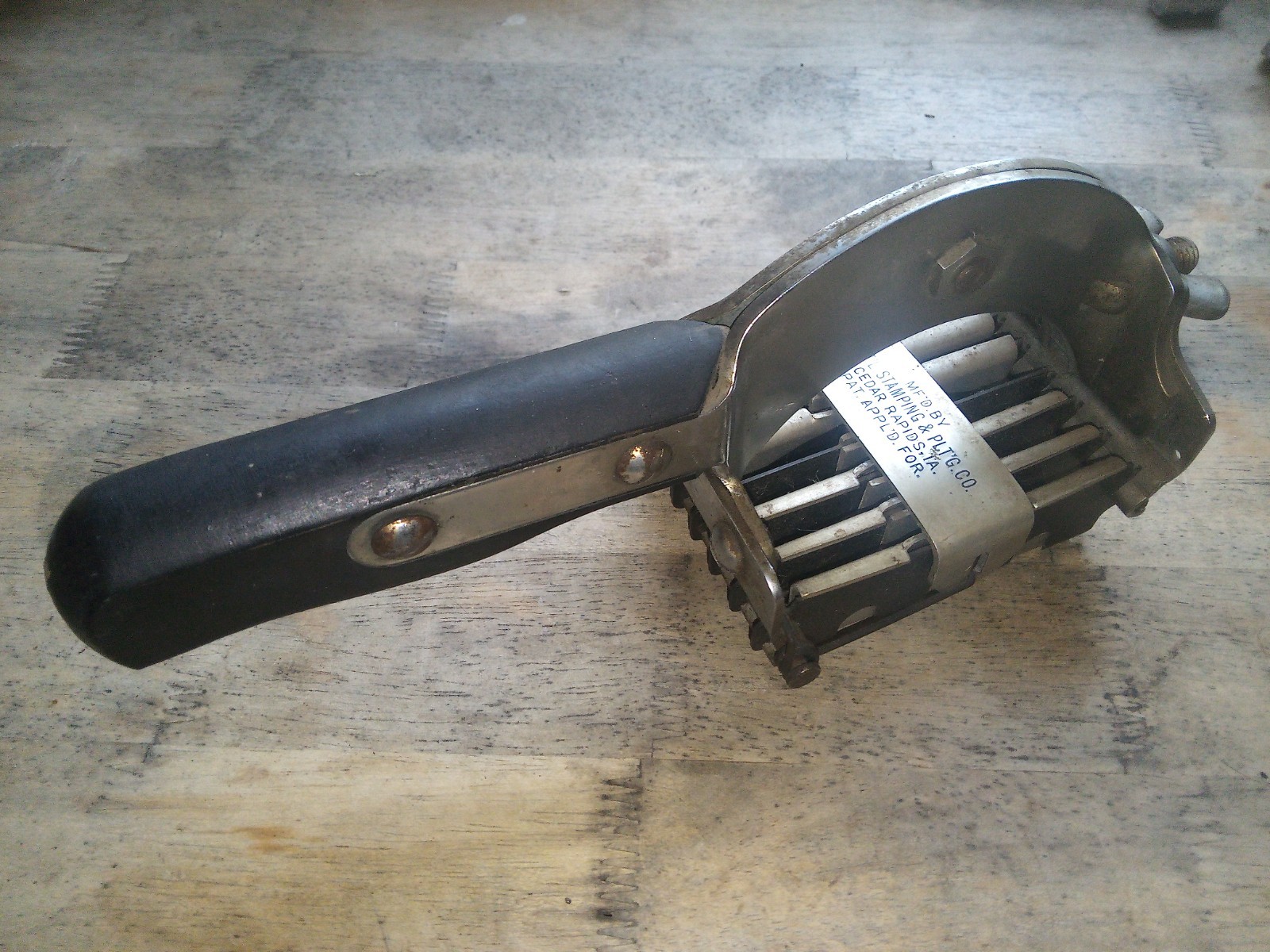 vintage meat tenderizer 1946 Nat'l stamping & plt'g co. culinary kitchen antique