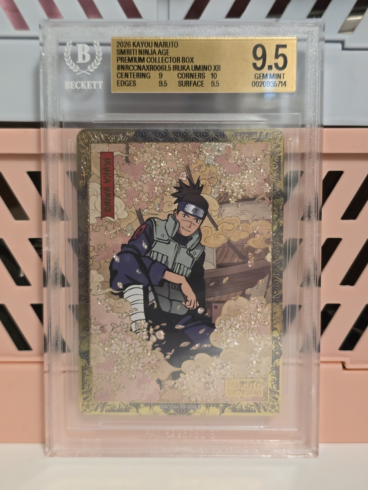 BGS 9.5 Iruka Umino XR 701/720 - Naruto Kayou Ninja Age - (NRCCNA-XR-006L5)
