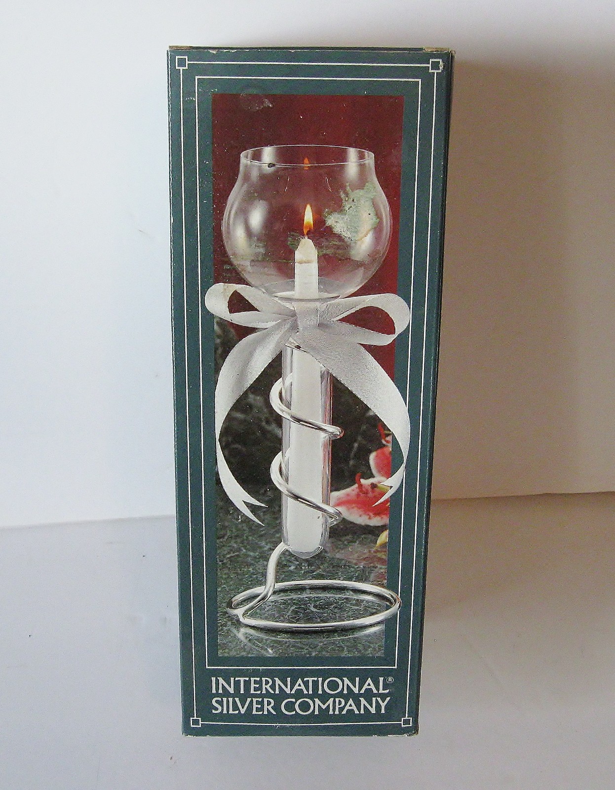 Vintage International Silver Company Floating Candle Holder w/ Stand NEW