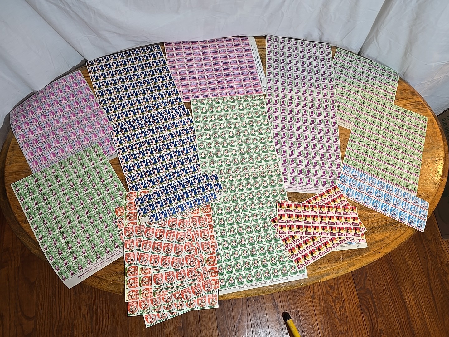 Vintage rare Mint Crippled Children Stamps Collection lot 
