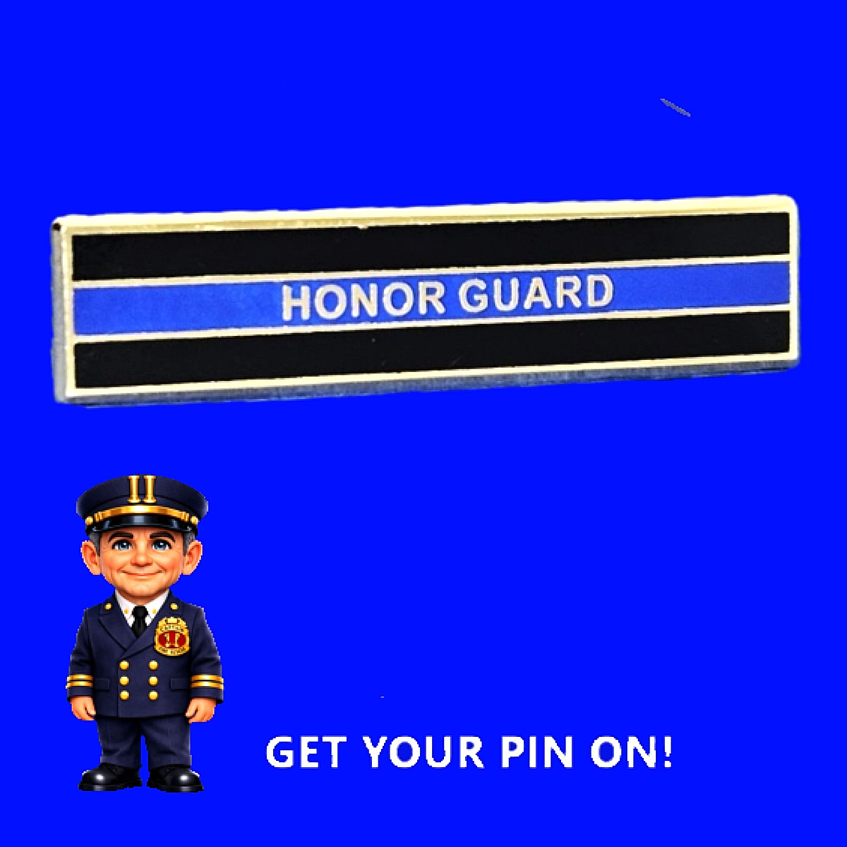 HONOR GUARD-THIN BLUE LINE CITATI: 1-7/8\