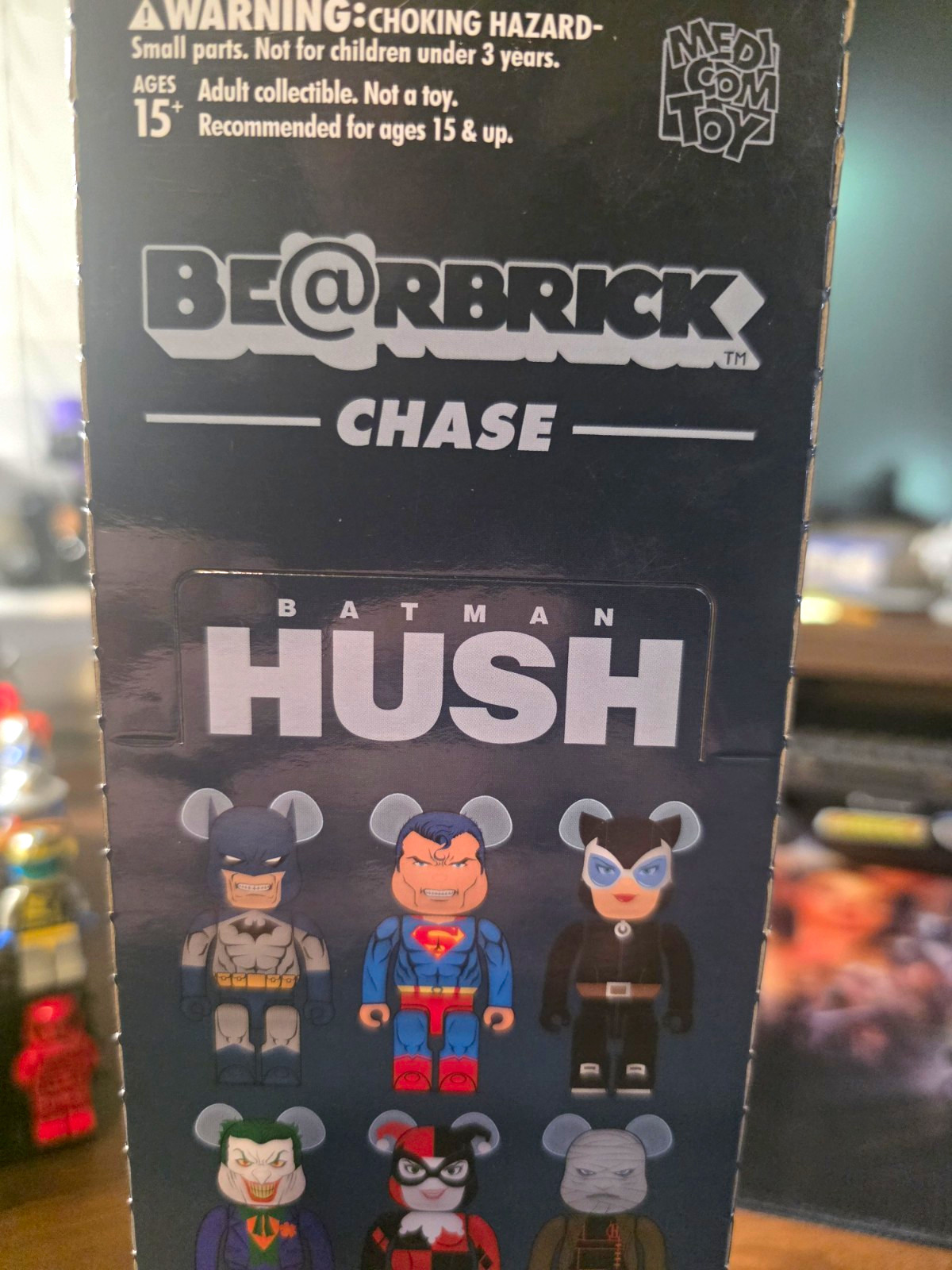 Medicom Toy BE@RBRICK Batman Hush Chase Art Toy Figure Plastic Full Case