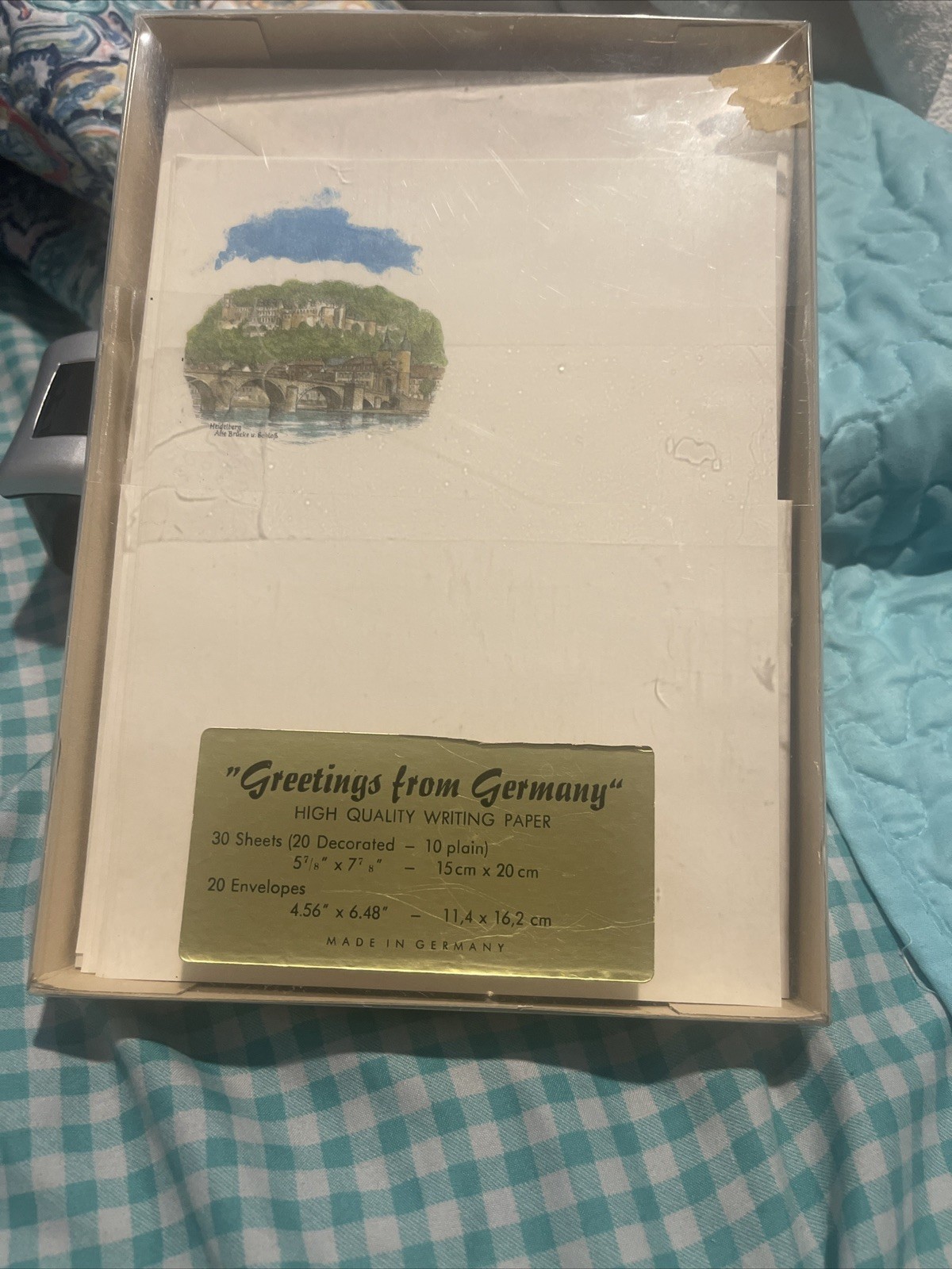 “Greetngs From Germany” High Quality Writing Paper Vintage 25 Sheets 17 Envelope