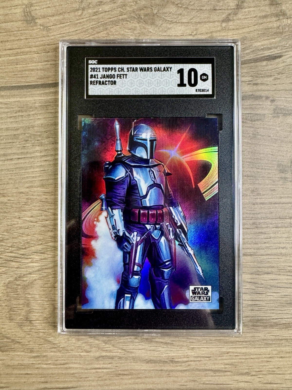 2021 Topps Star Wars Galaxy Jango Fett #41 Refractor PSA SGC 10 2021 Topps Star Wars Galaxy Jango Fett #41 Refractor PSA SGC 10