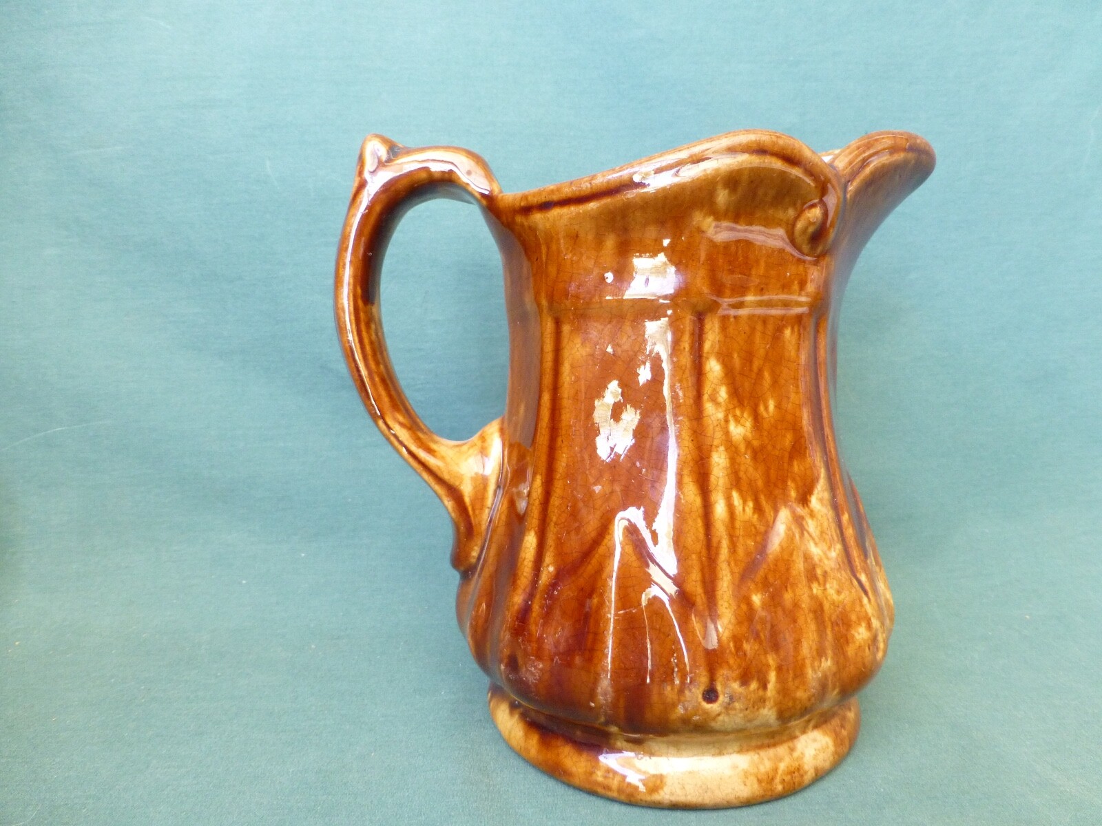 Antique Rockingham Glaze Pitcher