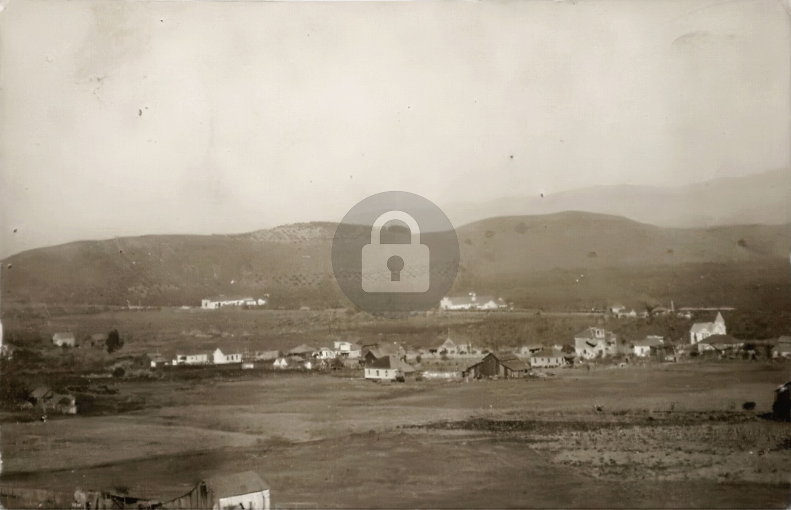 1910 Aromas San Benito CA California Birds Eye View Barns RPPC Postcard COPY