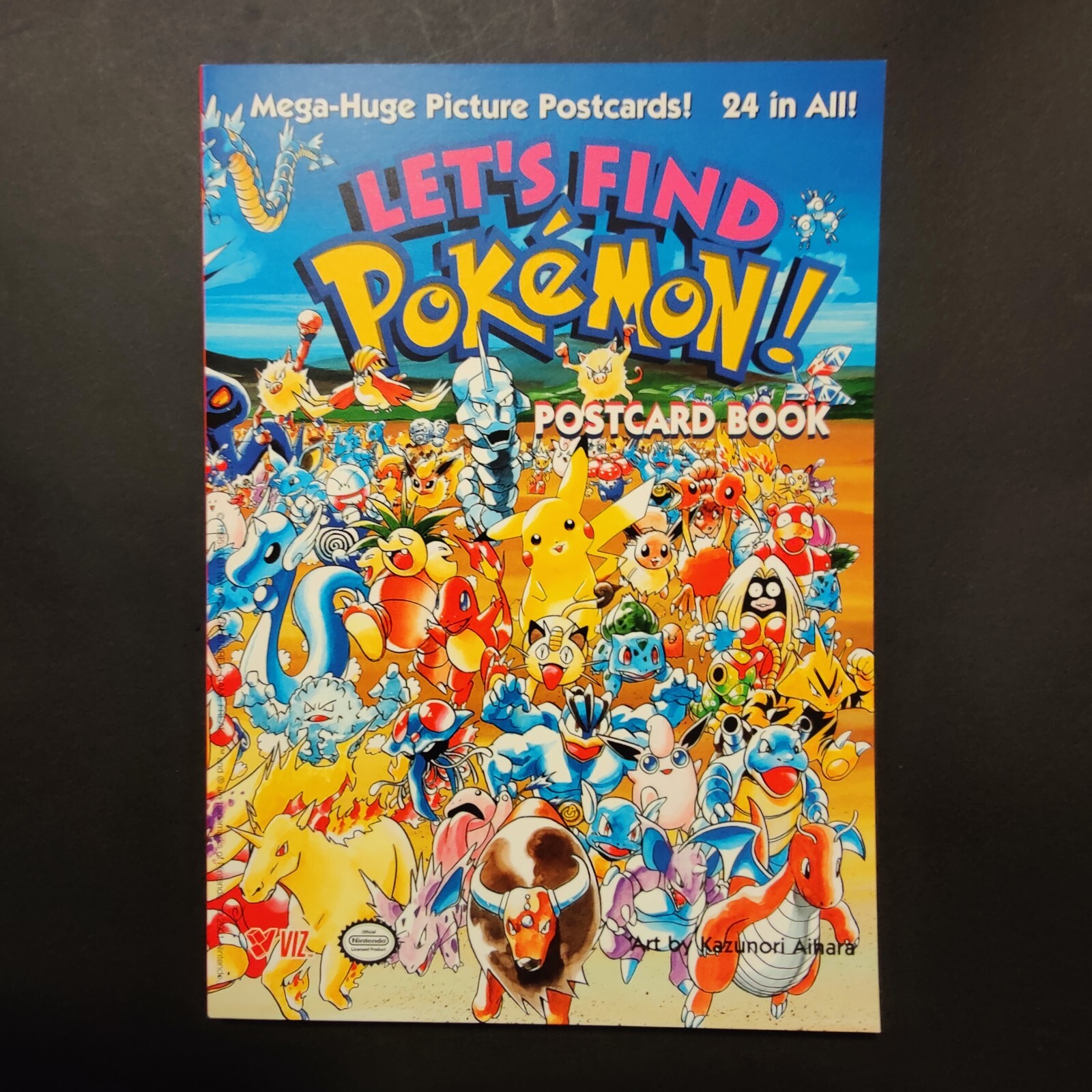 Let\'s Find Pokemon Jumbo Postcard Book Kazunori Aihara 2001 Viz Media RARE MINT Let\'s Find Pokemon Jumbo Postcard Book Kazunori Aihara 2001 Viz Media RARE MINT