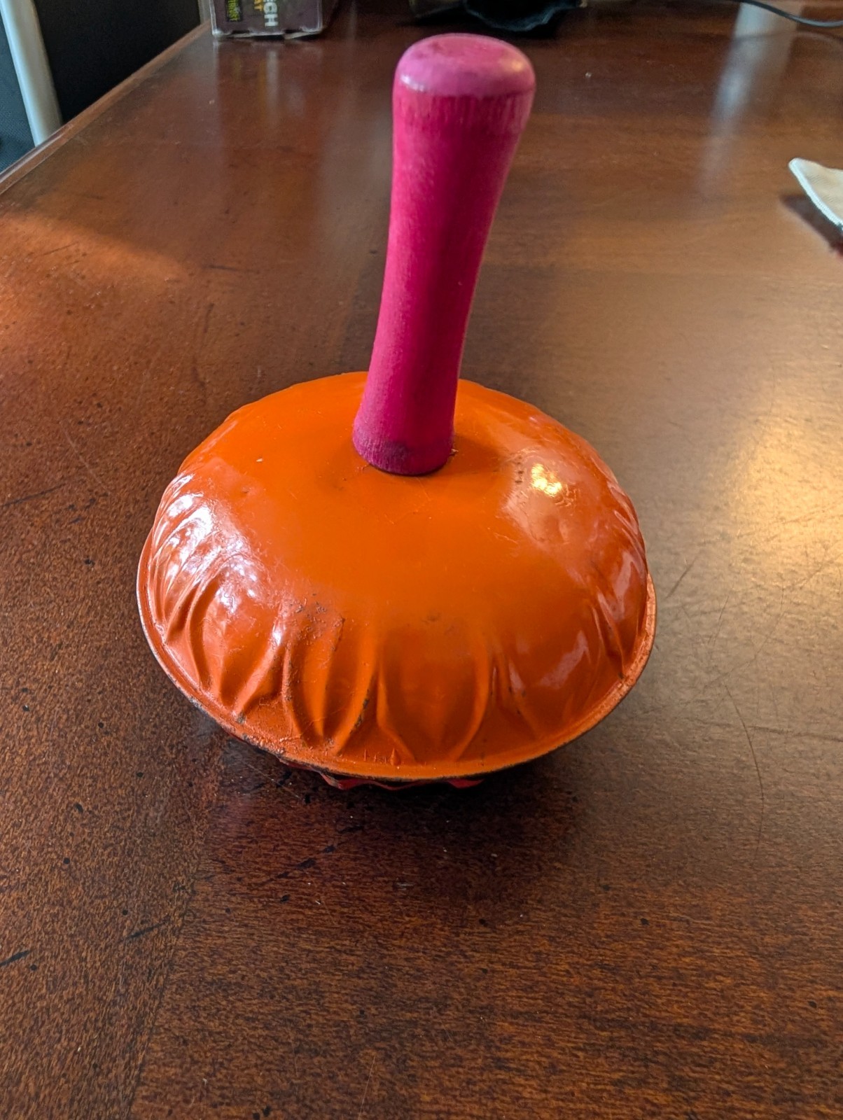 Witch Vintage Kirchhof Tin Litho Halloween Noise Maker Rattle