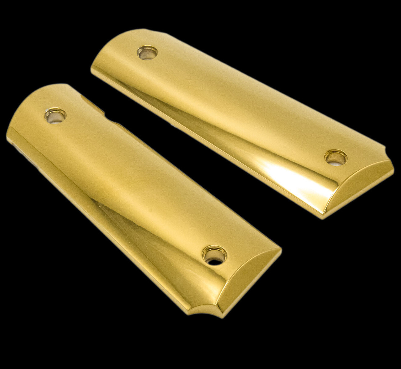 24K Real Gold Plated Luxury 1911 Grips PISTOL GRIPS Full Size - Ambi Cut