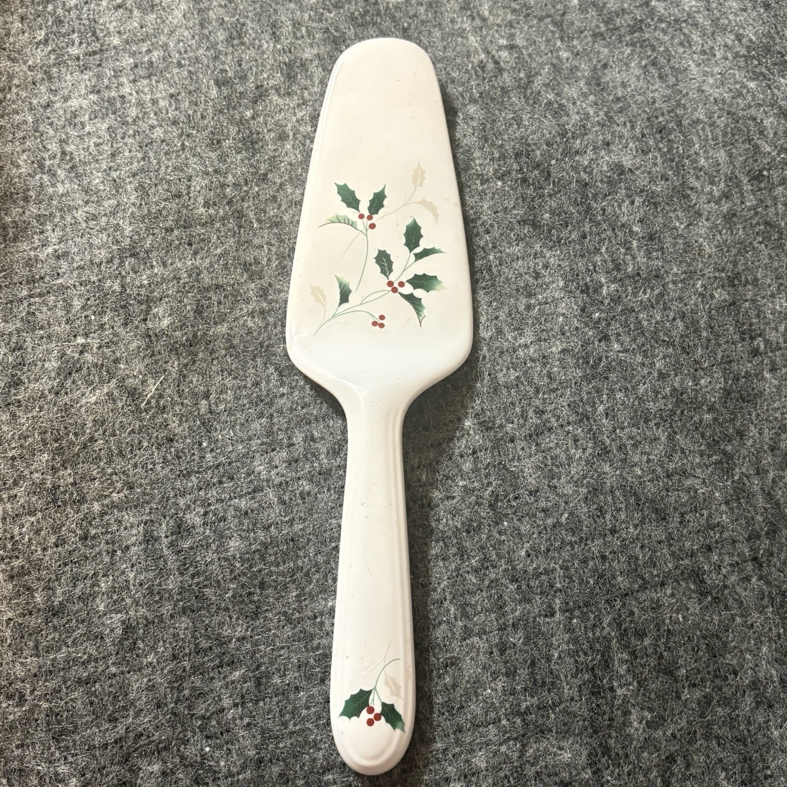 Mikasa Christopher Stuart Holiday Splendor Cake Pie Server Holly Christmas 
