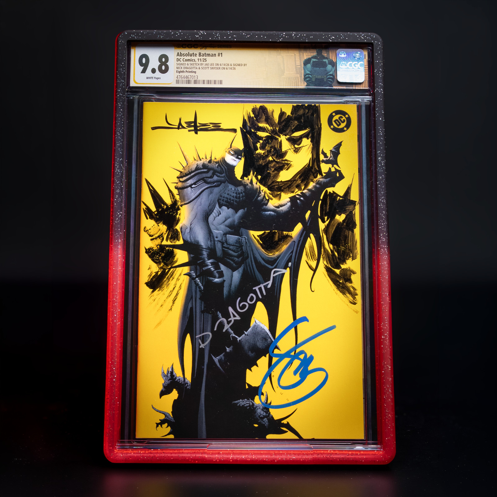RARE 🔥 Absolute Batman #1 8th print CGC 9.8 SIGNED Jae Lee Snyder Dragotta RARE 🔥 Absolute Batman #1 8th print CGC 9.8 SIGNED Jae Lee Snyder Dragotta