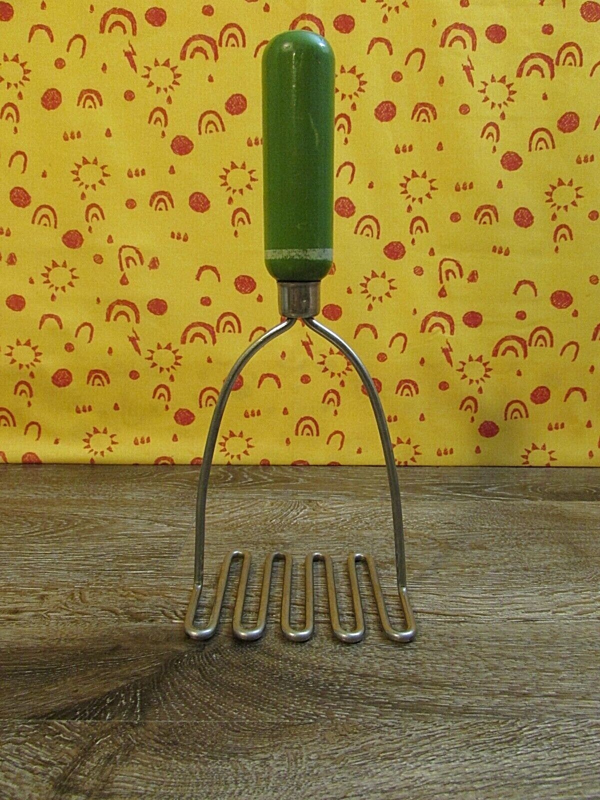 Vintage Wood Handled Kitchen Utensils CHOICE OF: Masher, Corer, Strainer, Baller