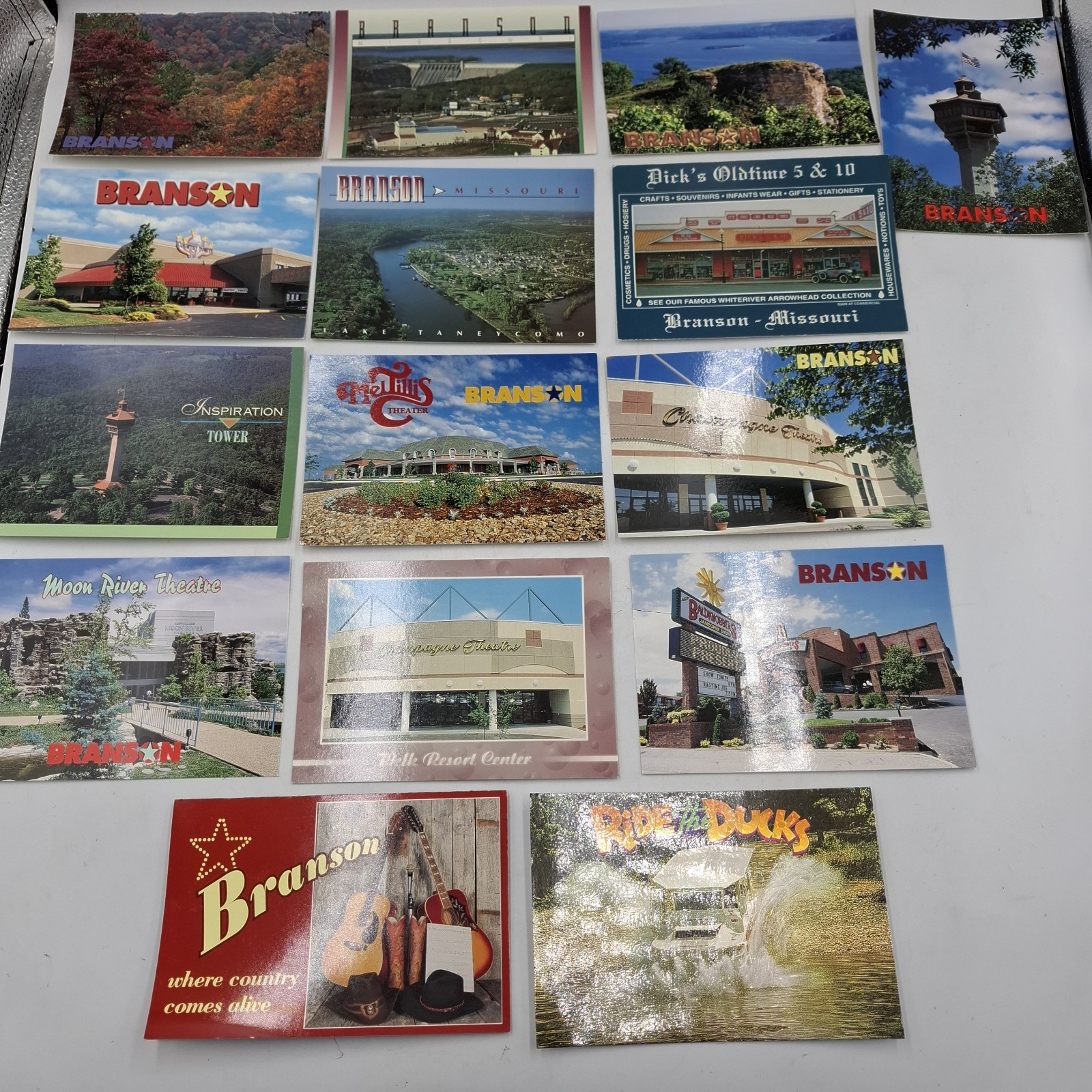 Lot Of 14 Postcard lot Missouri Branson Lot Of 14 Postcard lot Missouri Branson