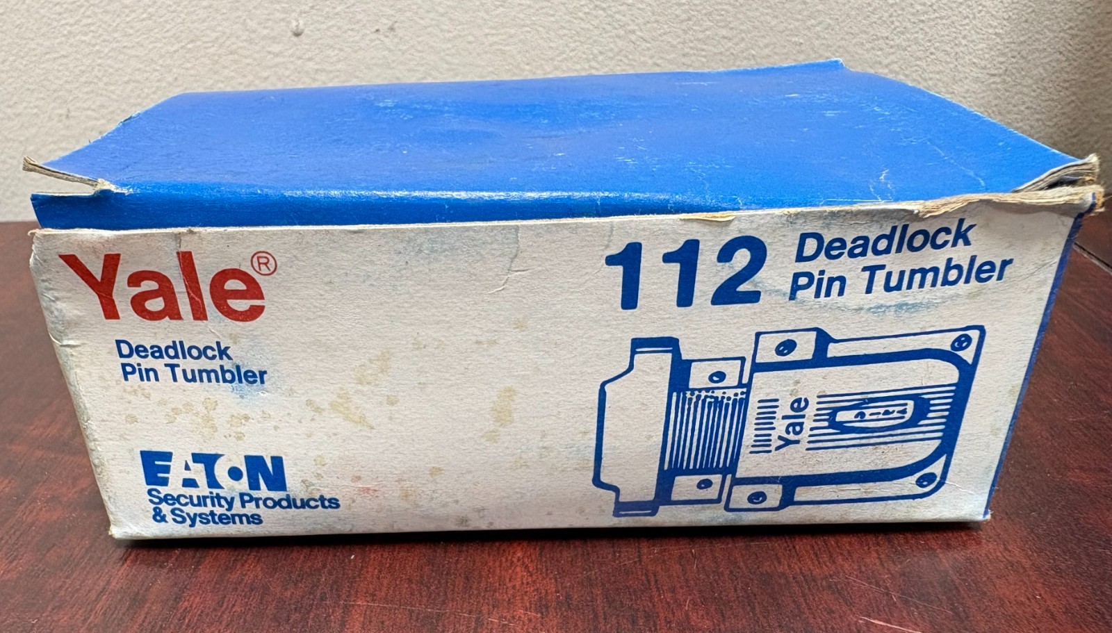 Vintage Yale 112 Deadlock Rim Lock Original Box Vintage Yale 112 Deadlock Rim Lock Original Box
