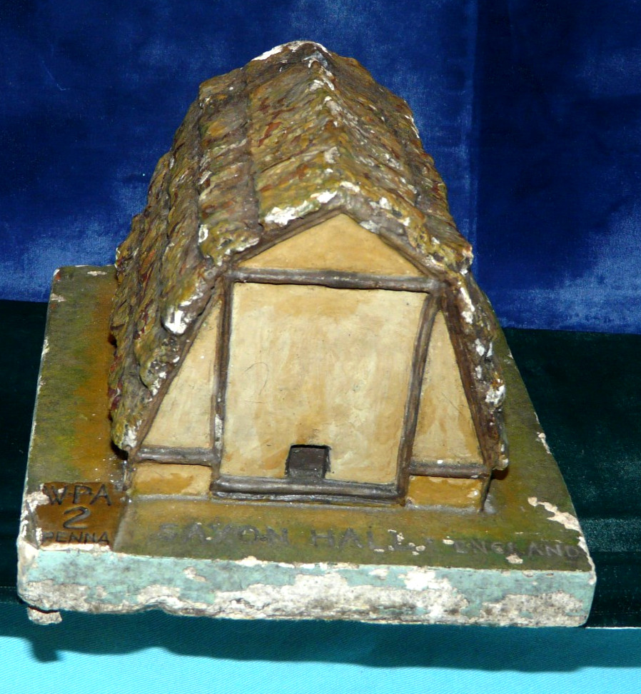 Vintage 1930s WPA Plaster House Saxon Hall, 7