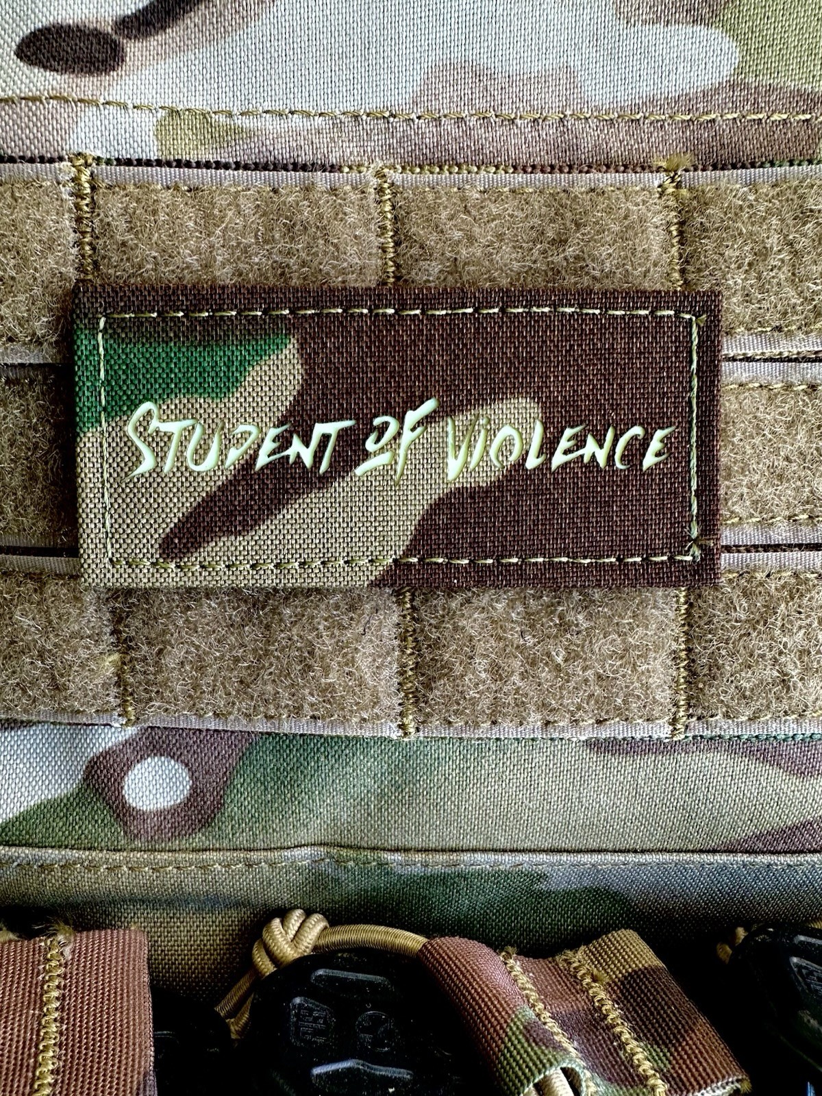 Student Of Violence M81 Laser Cut Morale Patch GITD Woodland Moeguns Hank Hill