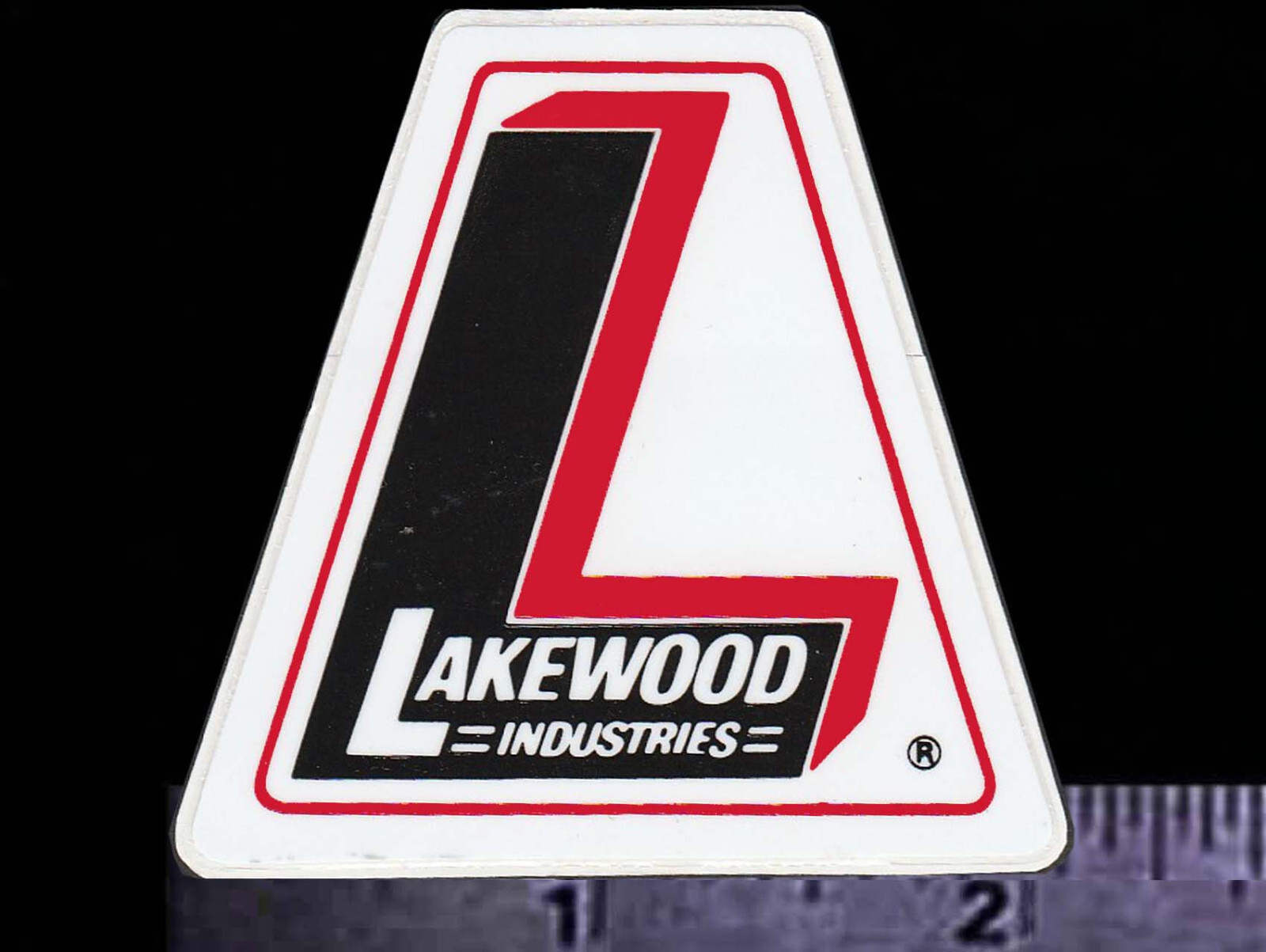 LAKEWOOD Industries - Original Vintage 70's 80's Racing Decal/Sticker 2 1/8 inch LAKEWOOD Industries - Original Vintage 70's 80's Racing Decal/Sticker 2 1/8 inch