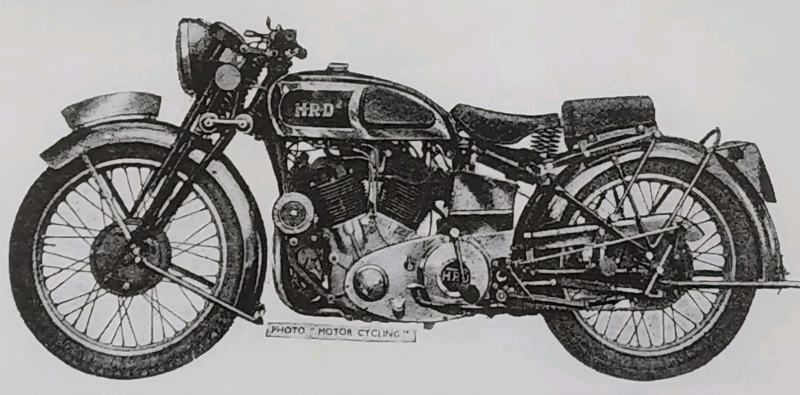 Vincent Motorcycle Bike Picture Sheet Moto Original Vintage Info Article Decor
