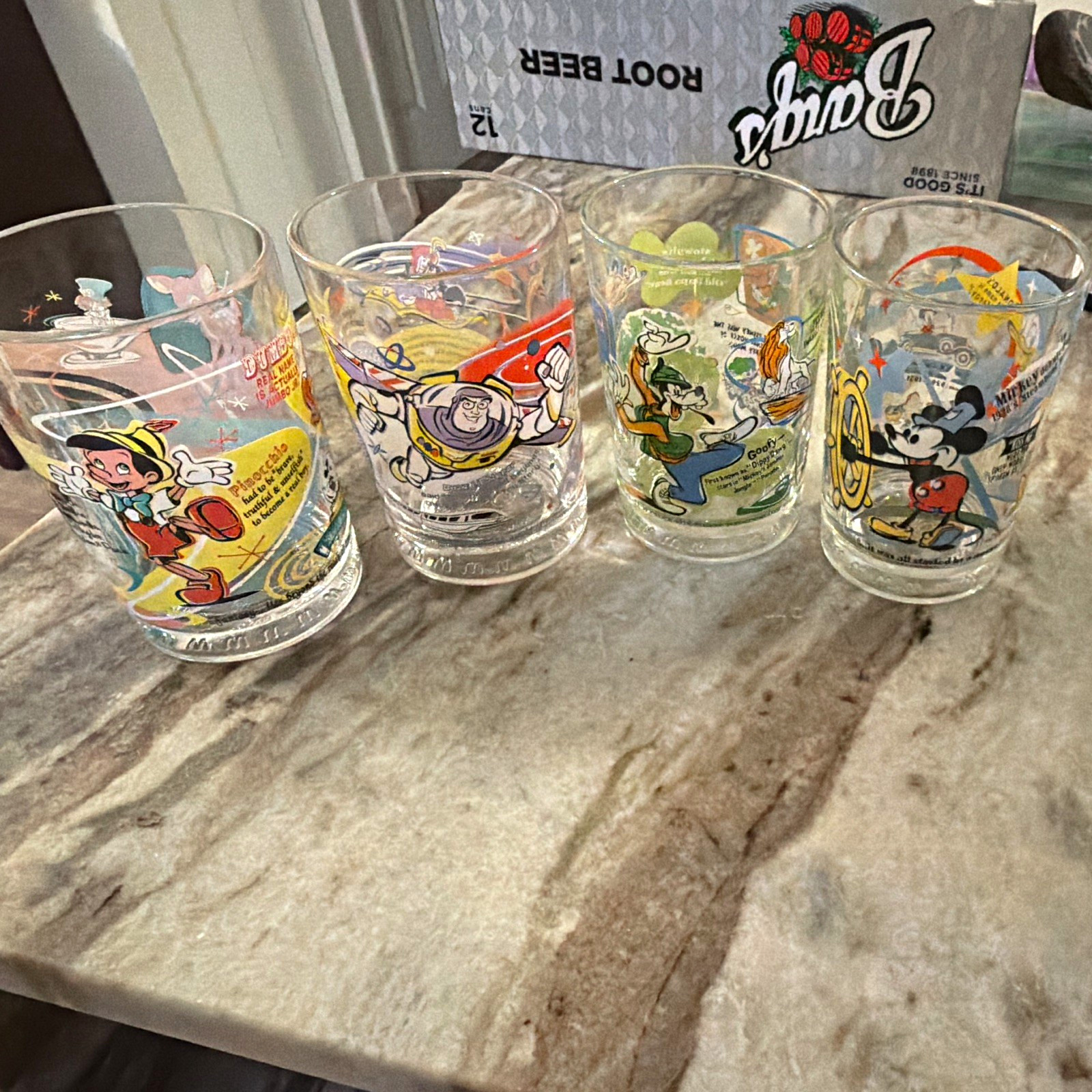 McDonald\'s Walt Disney World 100 Years of Magic Glasses Set, Disney