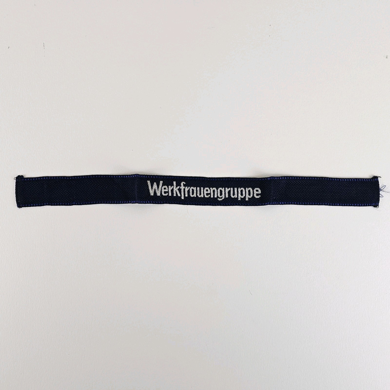 WWII - Nazi Germany Arm Band Cuff - Werkfrauengruppe Women's Factory Group w Tag
