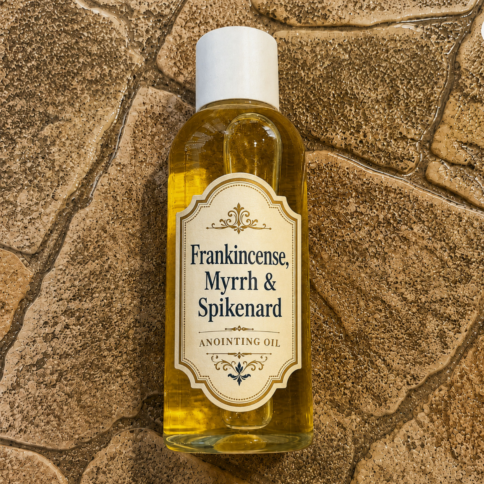 Frankincense Myrrh Spikenard Anointing Oil 100ml Blessed Holy Land Jerusalem