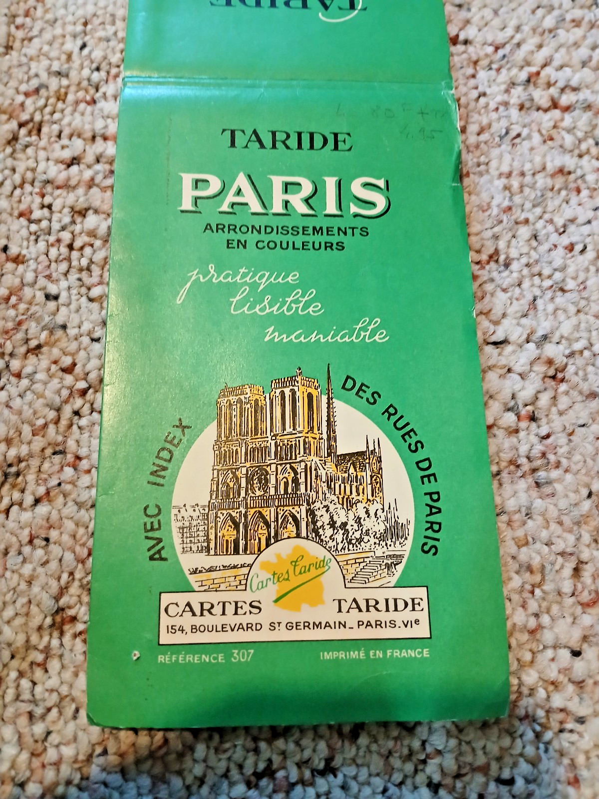 SALE Vtg PARIS TARIDE 1966 Folding Map Street & Metro Arrondissement Great Color SALE Vtg PARIS TARIDE 1966 Folding Map Street & Metro Arrondissement Great Color