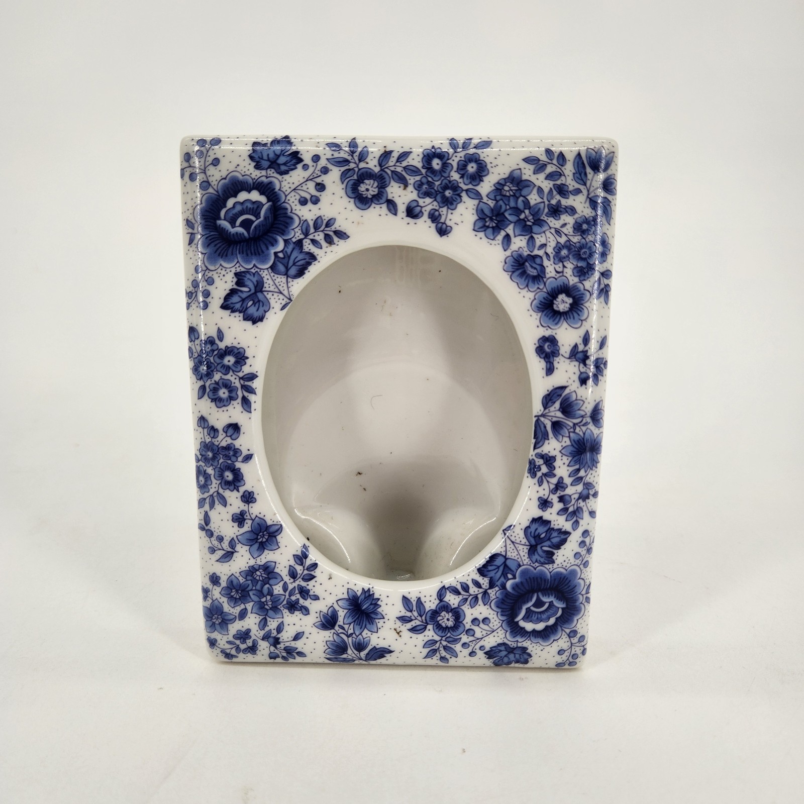 Vinatge Blue/White Flower Porcelain Picture Frame