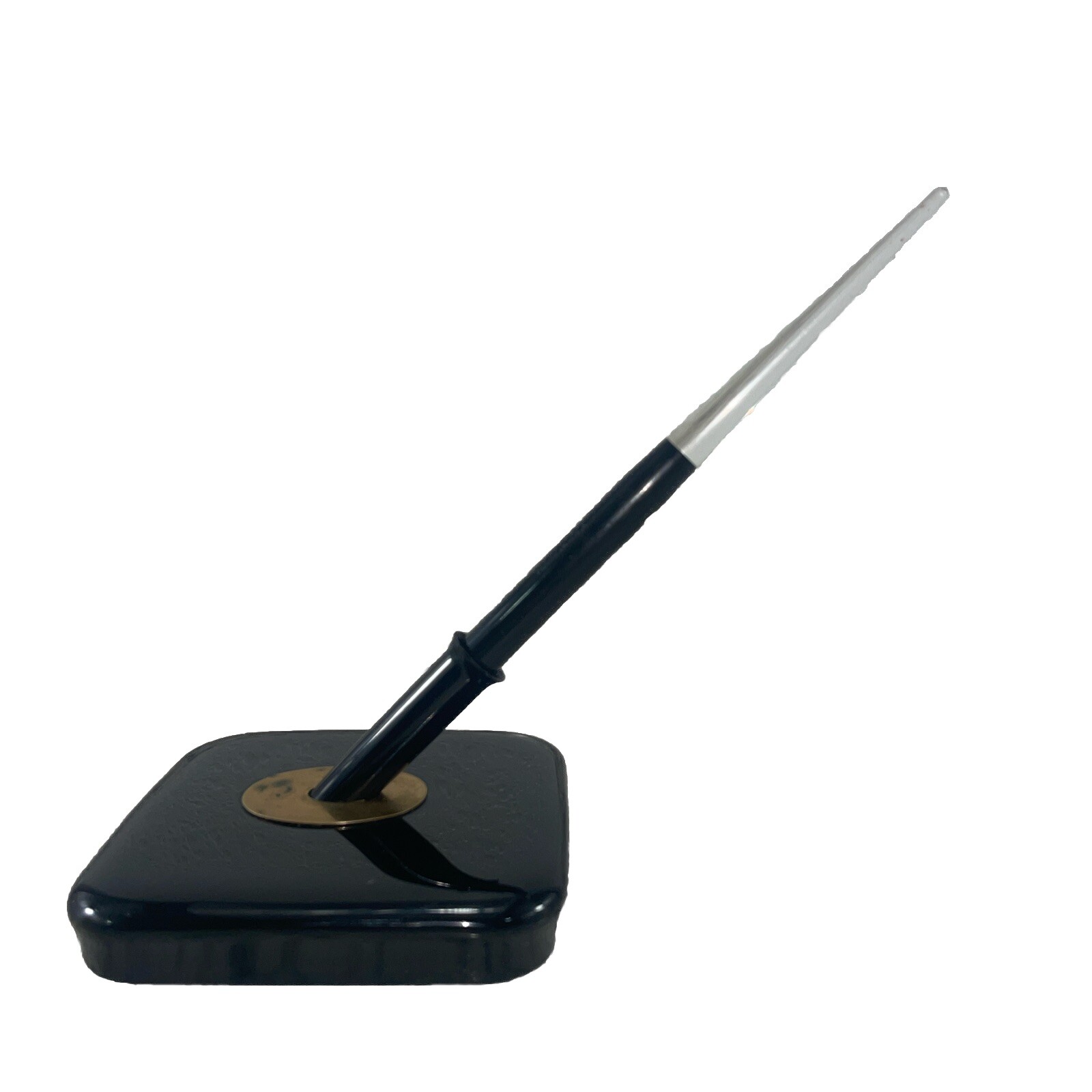 Esterbrook Black & Clear Dip-less Desk Fountain Pen - 2550 Nib w/ Stand - 1950's