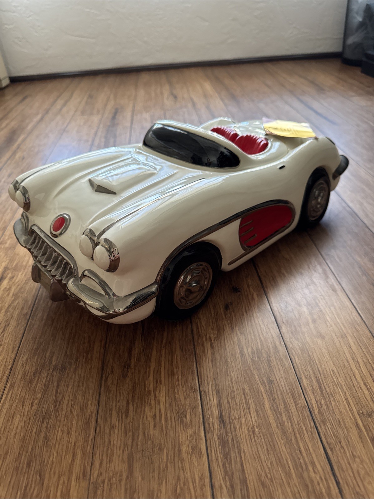 Signed Glenn Appleman ceramic sculpture c1985 “Chevrolet Corvette Convertible”