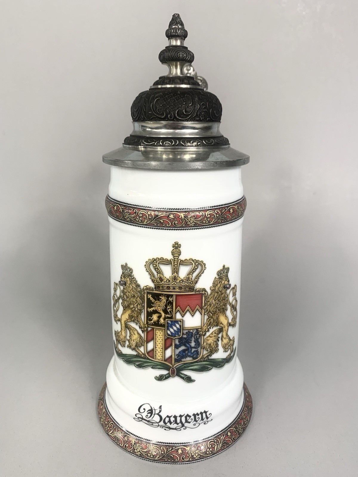 Vintage Theo Kuhn German Lithophane Stein with Semi-Nude Vintage Theo Kuhn German Lithophane Stein with Semi-Nude