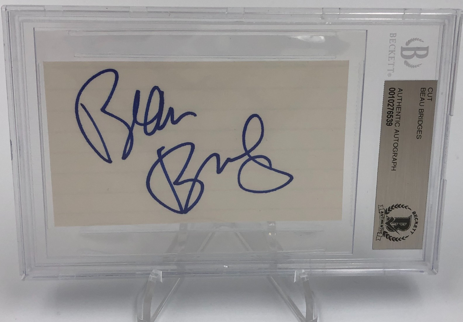 BEAU BRIDGES BECKETT AUTO Card Authentic Signed Card Actor FABULOUS BAKER BOYS