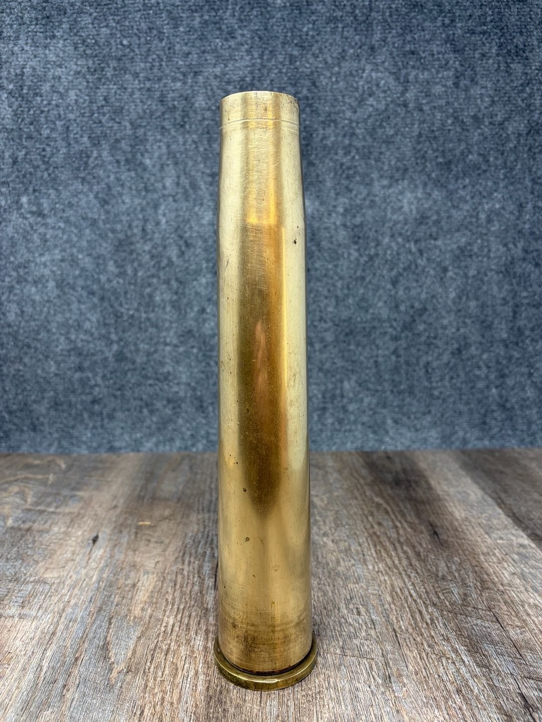 Antique WWII 1943 40MM M25 Brass Trench Art Artillery Shell - Home Decor-display
