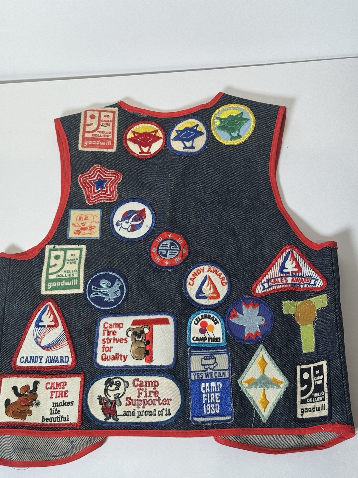 Vintage Camp Fire Girls Vest Patch Lot Camp Fire USA 1970s 1980 Badges