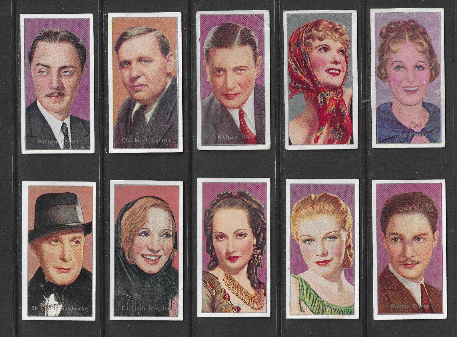Carreras 1936 FILM STARS by Florence Desmond cigarette cards (28)