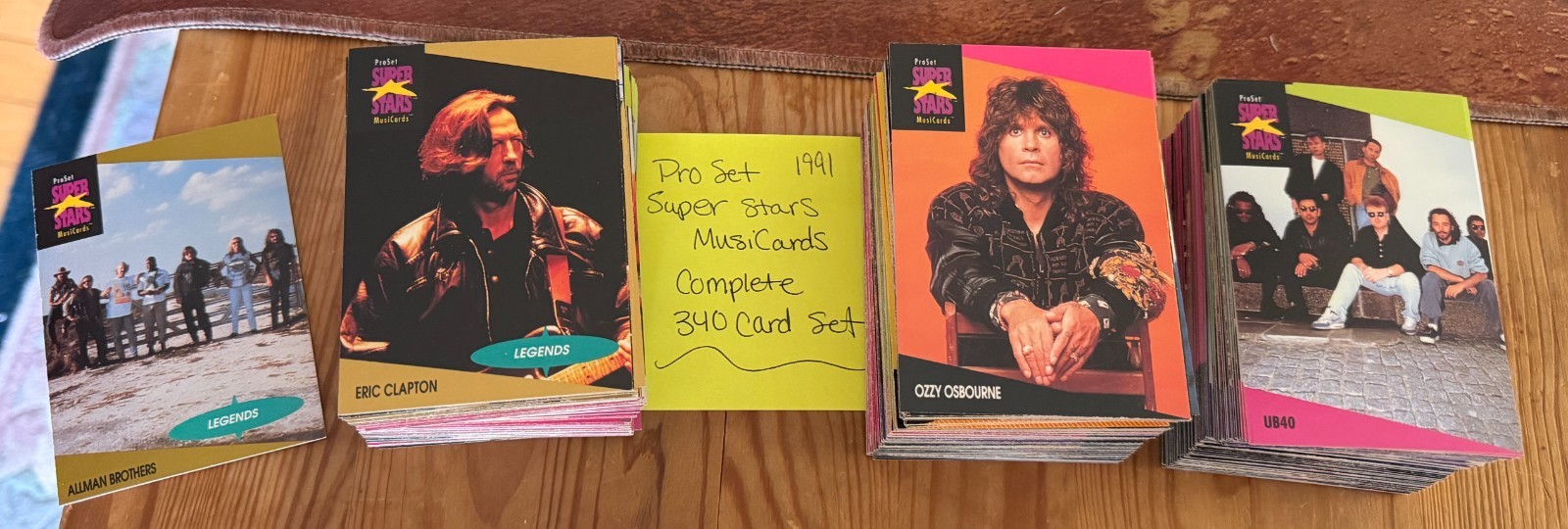 1991 Pop Rock Rap MusiCards Complete Set 340 RARE Journey Styx Ozzy Lowest price