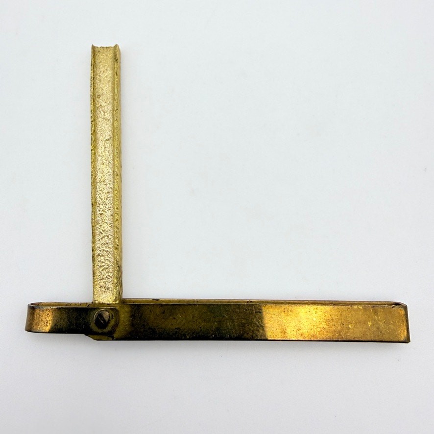 Vintage Gold Tone Folding Pocket Match Striker Travel Smoking Tool Retro Brass