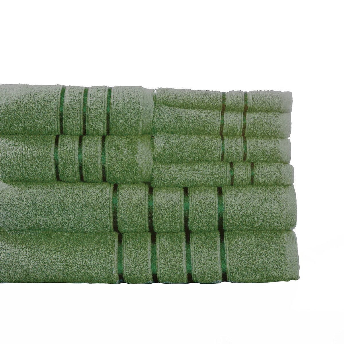 Lavish Home 8Pc Plush Bathroom Towels Set - 100 Cotton Bathroom Essentials 4