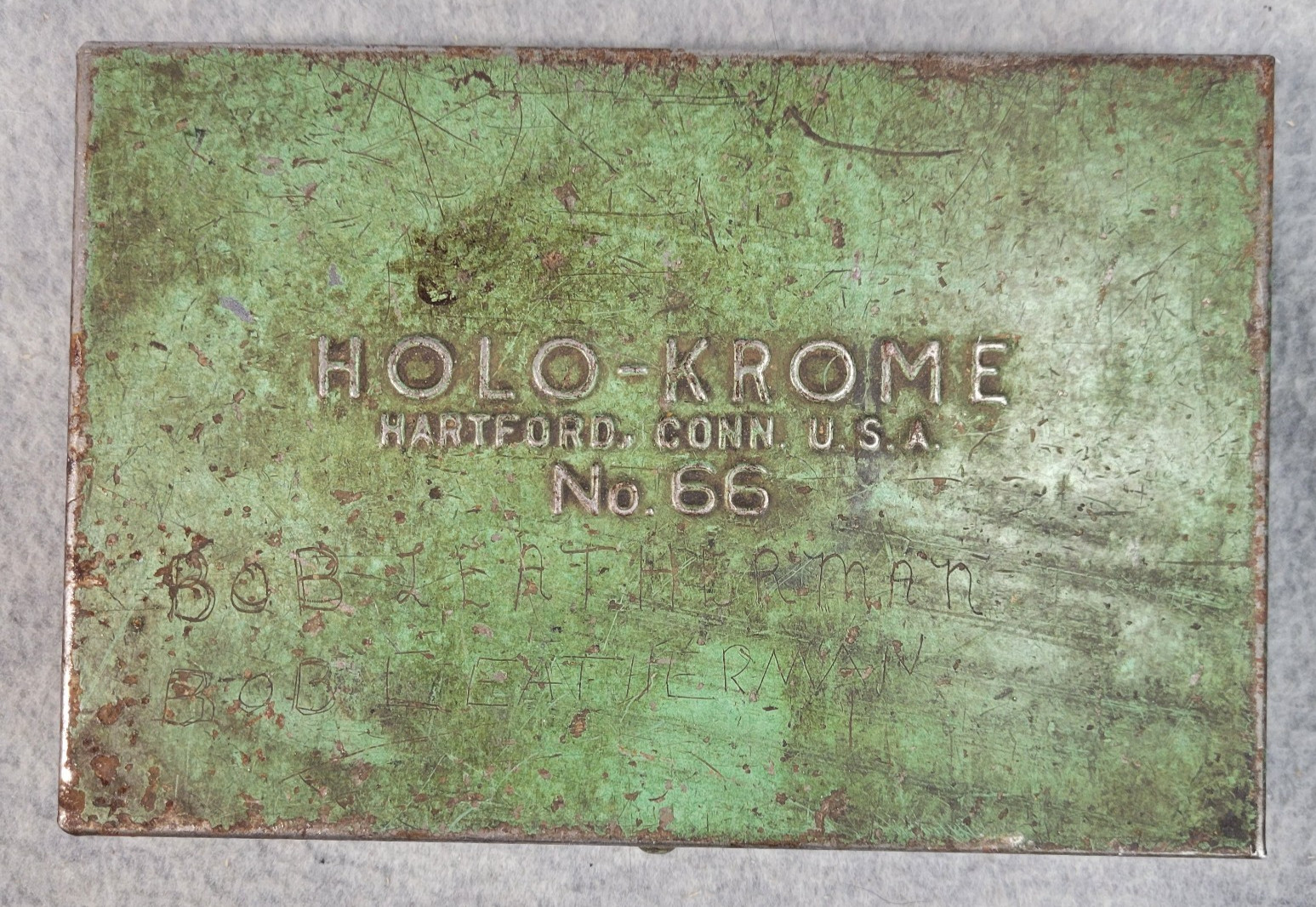 Vintage HOLO-KROME Metal Box Allen Wrench Empty Made In USA No 66