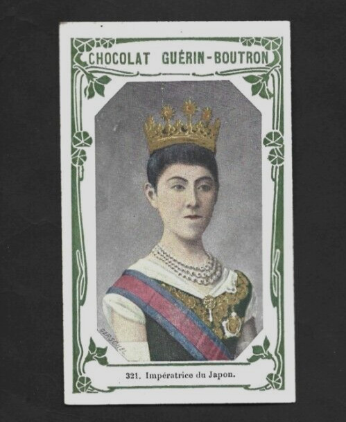 1919 French Chocolates #321 Japanese Empress HARUKO/SHOKEN Card Red Cross
