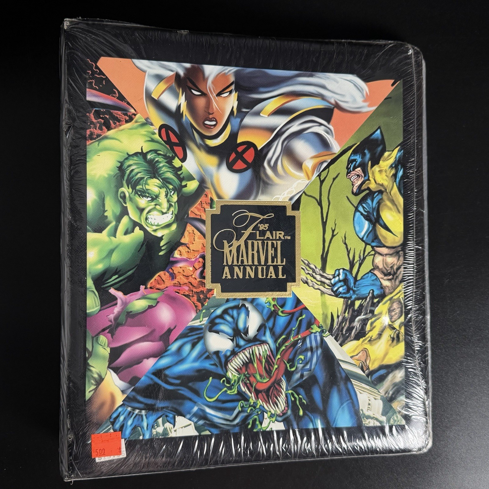 1995 Flair Marvel Annual Binder -3 Oversize Promo Cards Included - Sealed/ NEW