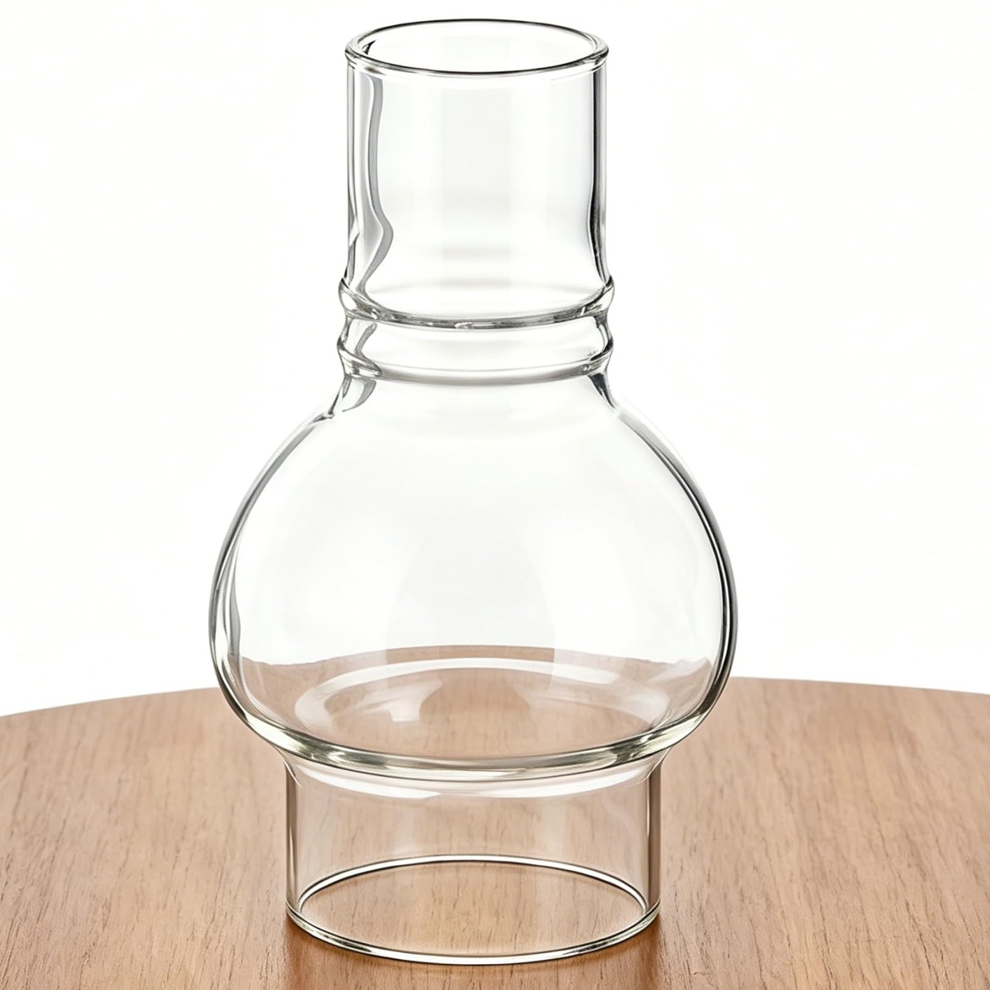 Oil Lamp Chimney Replacement,3 Inch Base x 6.4 Inch Tall Kerosene Lamp Globe,Cle