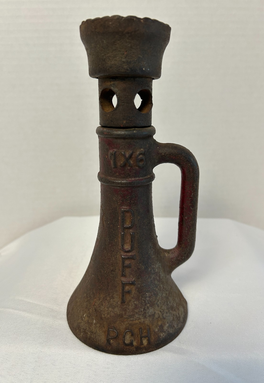 Vintage Antique DUFF PGH 1x6 Cast Iron Screw Jack Railroad/Barn/House Tool Vintage Antique DUFF PGH 1x6 Cast Iron Screw Jack Railroad/Barn/House Tool